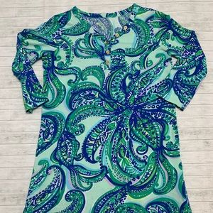 Girls (L) 8-10, Lilly Pulitzer Blue Paisley Dress